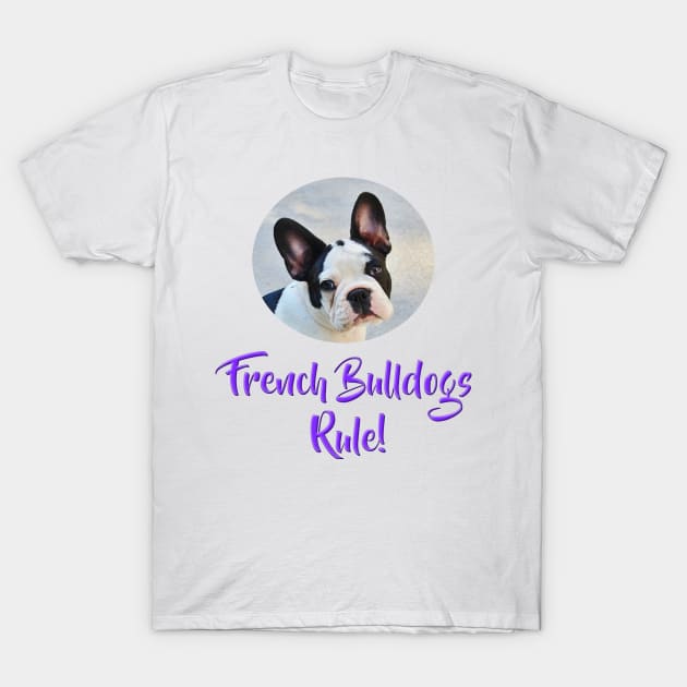 French Bulldogs Rule! T-Shirt by Naves